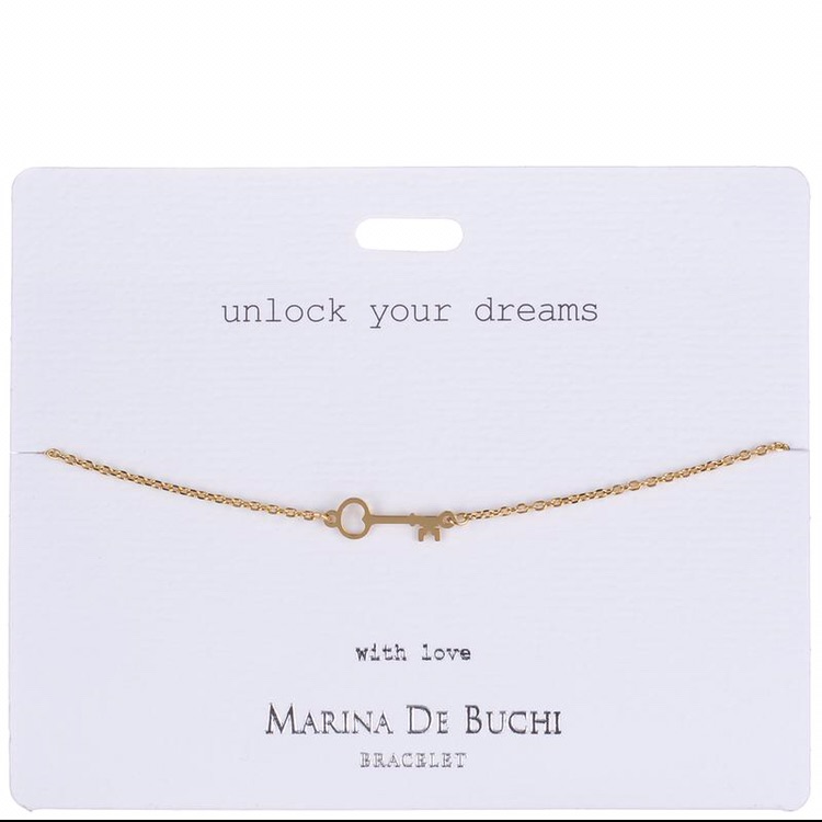 Unlock Your Dreams Gold Bracelet